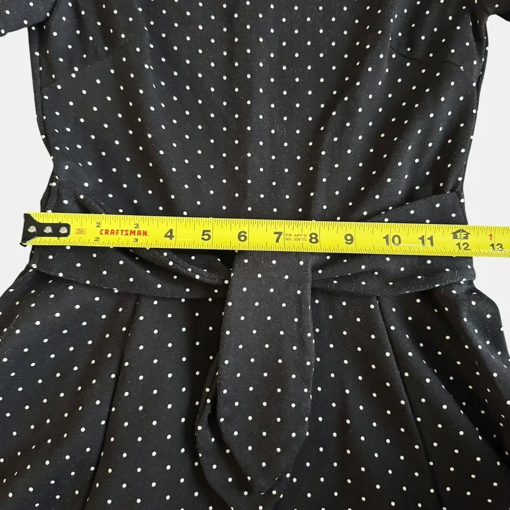 Kate Spade New York Larabee Dot Sz. XS 2 4 ponte Dress Black white Polka dot mod